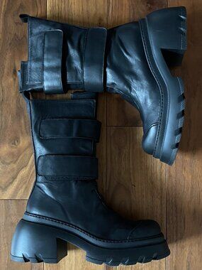Lofina / Sort Aarhus Boots sz 10/40 black leather
